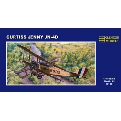 Model plastikowy - Samolot 1:48 Curtiss Jenny JN-4 z neklejkami do wersji US i Argentyna - Glencoe Models 5119